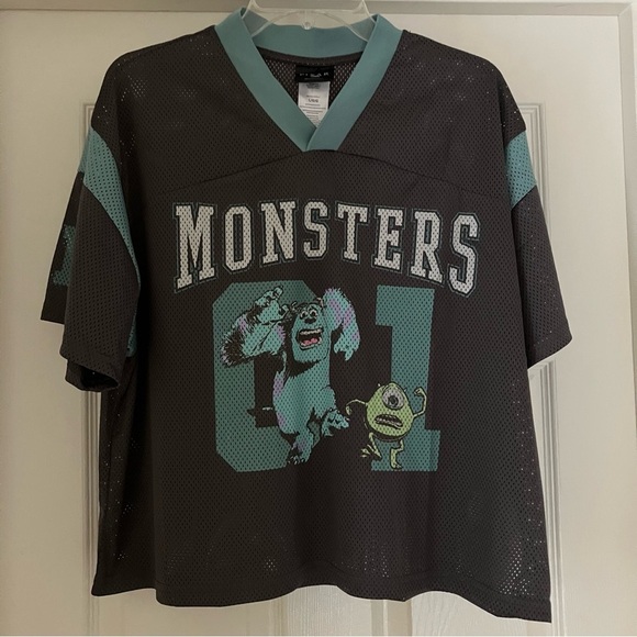 Disney Tops - Disney Monsters Jersey - Black and Green